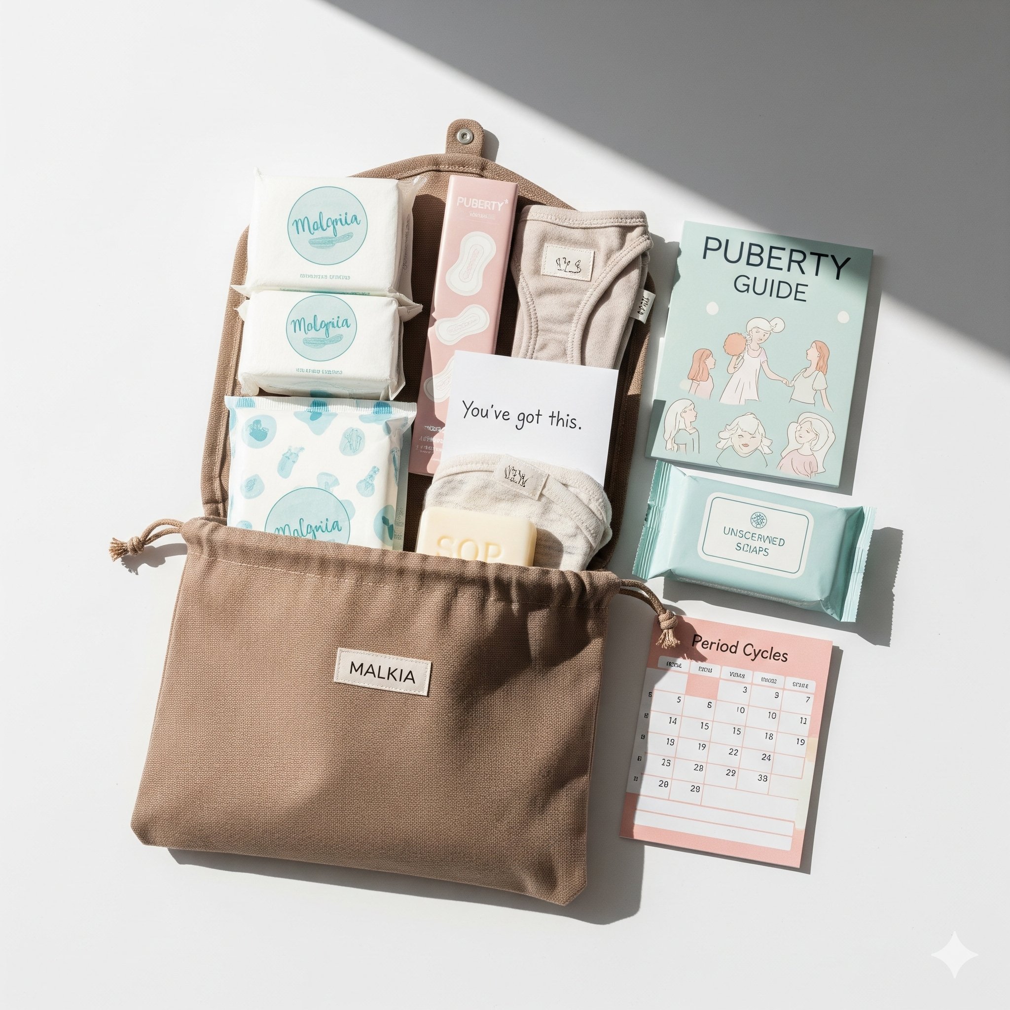 A MalkiaStart kit displayed with its contents.